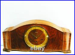 Westminster Art Deco Design Chiming Mantel Clock From Kienzle Germany