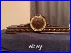 Westminster Be Schwebegang Mantel Clock Mechanical Movement Wood Brown Chimes