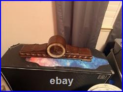 Westminster Be Schwebegang Mantel Clock Mechanical Movement Wood Brown Chimes