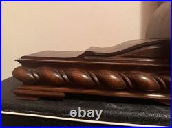 Westminster Be Schwebegang Mantel Clock Mechanical Movement Wood Brown Chimes