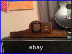 Westminster Be Schwebegang Mantel Clock Mechanical Movement Wood Brown Chimes