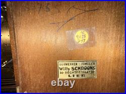 Westminster Be Schwebegang Mantel Clock Mechanical Movement Wood Brown Chimes