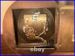 Westminster Be Schwebegang Mantel Clock Mechanical Movement Wood Brown Chimes