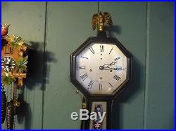 Westminster Chime Banjo Clock New Haven, Washington, Antique Piece