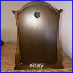 Westminster Chime Clock Rhythm WoodwithSwarovski Elements Glass Retro Design VTG