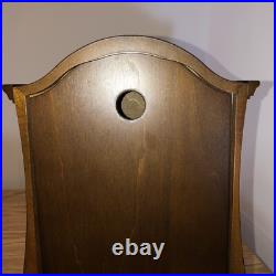 Westminster Chime Clock Rhythm WoodwithSwarovski Elements Glass Retro Design VTG