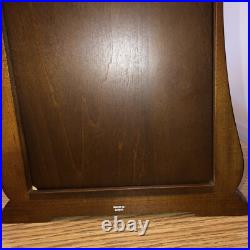 Westminster Chime Clock Rhythm WoodwithSwarovski Elements Glass Retro Design VTG