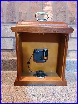 Westminster Chime Clock Shelf Mantel Quartz Roman Numeral Hourly Wood Casing Z1