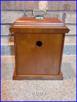 Westminster Chime Clock Shelf Mantel Quartz Roman Numeral Hourly Wood Casing Z1