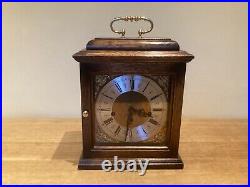 Westminster Chime Eight Day Oak Cased Mantel Clock Good Quality, Fully Working