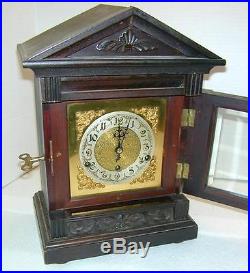 Westminster Chime Kienzle Mahogany Shelf Clock