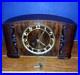 Westminster Chime Mantle Clock 1930s / 40's Vintage Art Deco /wood grain