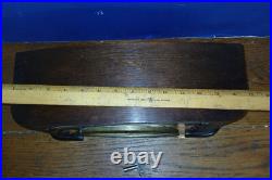Westminster Chime Mantle Clock 1930s / 40's Vintage Art Deco /wood grain