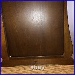 Westminster Chime Rhythm Wood Clock withSwarovski Elements Glass Retro Design VTG