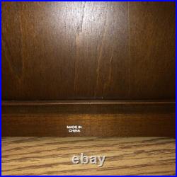 Westminster Chime Rhythm Wood Clock withSwarovski Elements Glass Retro Design VTG