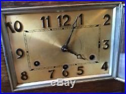 Westminster Chiming Mantle Clock British Anvil Beautiful 1930's Art Deco