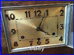 Westminster Chiming Mantle Clock British Anvil Beautiful 1930's Art Deco