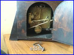 Westminster Chiming Mantle Clock British Anvil Beautiful 1930's Art Deco