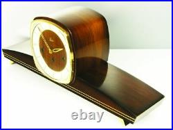 Westminster Later Art Deco Chiming Mantel Clock Emes Hermle From 50 ´s
