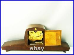 Westminster Later Art Deco Chiming Mantel Clock Emes Hermle From 50 ´s