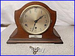 Westminster Mahogony Chiming Mantle Clock, Perivale Movement 1930-40s