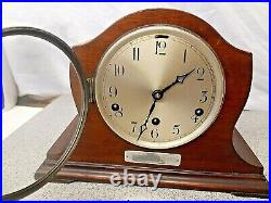 Westminster Mahogony Chiming Mantle Clock, Perivale Movement 1930-40s