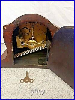 Westminster Mahogony Chiming Mantle Clock, Perivale Movement 1930-40s