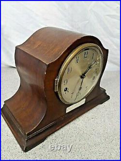 Westminster Mahogony Chiming Mantle Clock, Perivale Movement 1930-40s