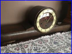 Westminster Quarter Hour Westminster Chime Mantle Clock Big 8-day Rare