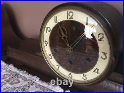 Westminster Quarter Hour Westminster Chime Mantle Clock Big 8-day Rare