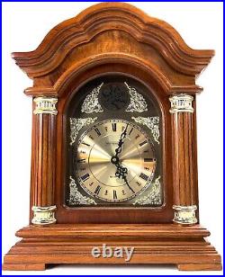 Westminster Tempus Fugit Quartz Mantle Wooden Vintage Clock Hourly Chime