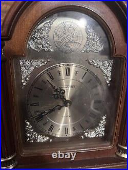 Westminster Tempus Fugit Quartz Mantle Wooden Vintage Clock Hourly Chime