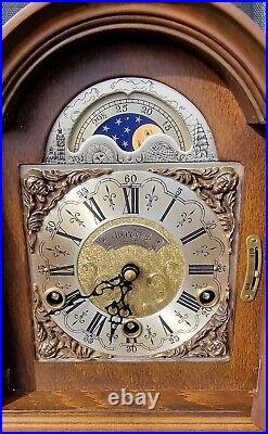 Westminster Warmink Clock Bracket Mantel Dutch Rolling Moon Phase Silent Switch