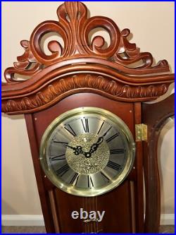 Westminster Whittington Seiko Quartz Pendulum Wooden Wall Clock NICE Two chimes