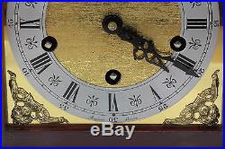 Westminster chime bracket clock by Rapport London. Glass back door. Odo movement