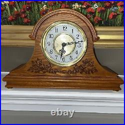 Westminster chime clock quartz solid wood