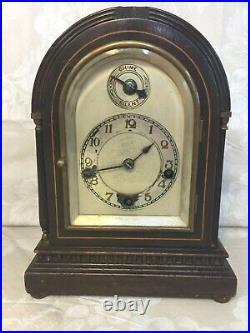 Winterhalder & Hofmeier Small Desk Clock Westminster Chimes with Balance Wheel Run