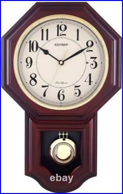 Wooden Pendulum Clock for Living Room