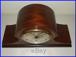 Working 1930's English Perivale Westminster Chime Mantle Clock with MOP Inlay