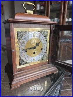Working 1980's Howard Miller 612-429 Mantel Clock Mechanical Wind Up Westminster