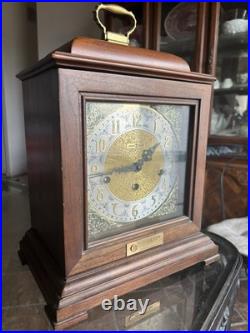 Working 1980's Howard Miller 612-429 Mantel Clock Mechanical Wind Up Westminster