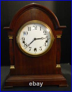 Working Antique Waterbury Gothic Beehive Westminster Chime Mantle Clock Very GD