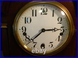 Working Antique Waterbury Gothic Beehive Westminster Chime Mantle Clock Very GD