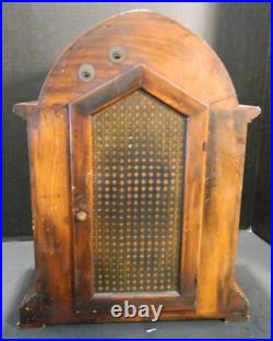 Working Antique Waterbury Gothic Beehive Westminster Chime Mantle Clock Very GD