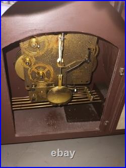 Working Vintage Linden Chiming Mantle Clock West Germany Wind Up
