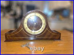 Working Vintage Linden Westminster Chime Mantle Clock West Germany Wind Up w Key