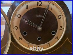 Working Vintage Linden Westminster Chime Mantle Clock West Germany Wind Up w Key