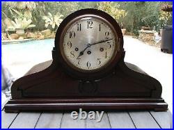 XL Antique Junghans Large Tambour Mantle Clock withWestminster Chime