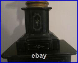 YAPY FRERES FRENCH MANTLE CLOCK WITH BRONZE SCULPTURE 8 DAY WithCHIMES 1895